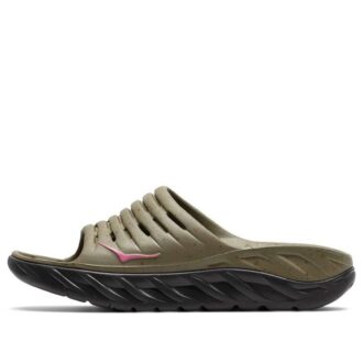 HOKA x Bodega Ora リカバリースライド「マティーニオリーブ ジェットブラック」