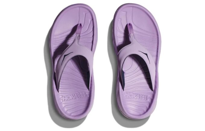 (WMNS) オラ リカバリー フリップスライド「バイオレットブルーム」